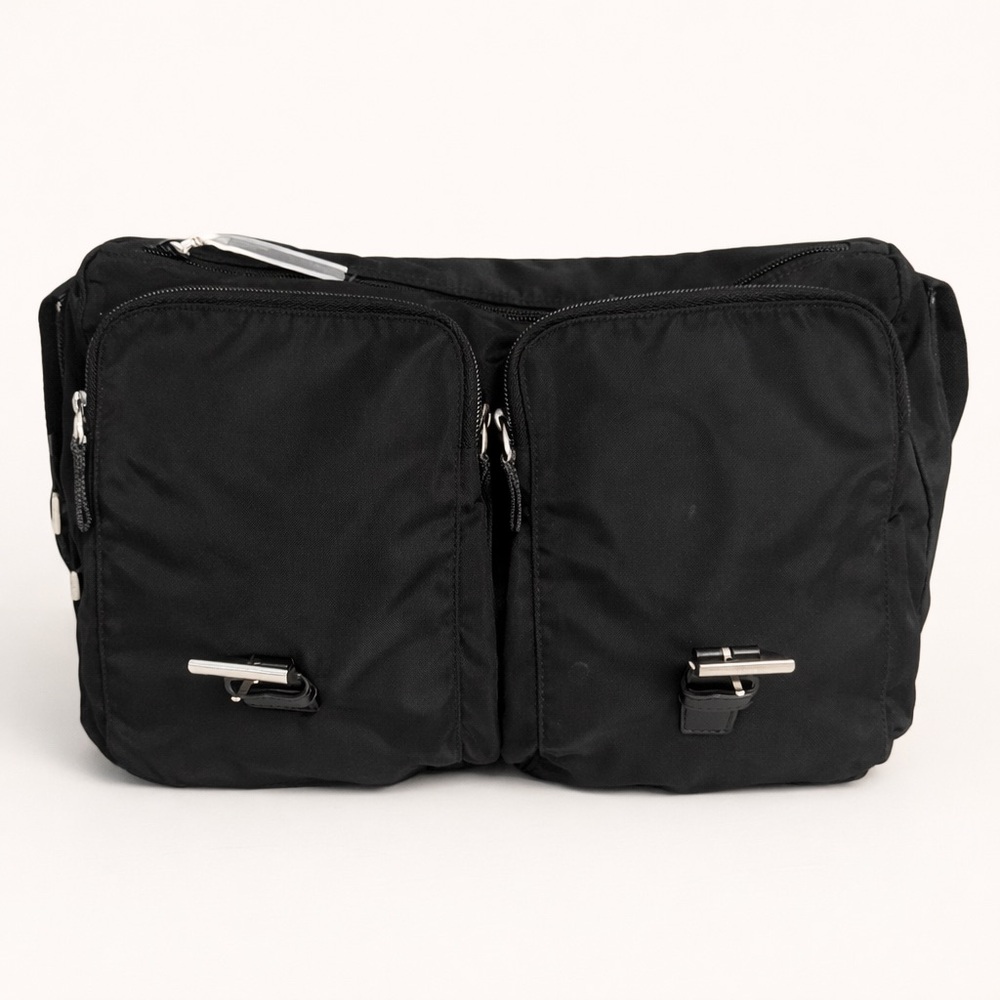 Prada Black Tessuto Nylon Messenger Bag - Picture 7 of 11